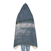 Beautiful Serene Ocean Waves Hooded Blanket