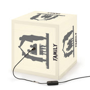 Family Home Silhouettes Illuminating Cube Light Decor product type