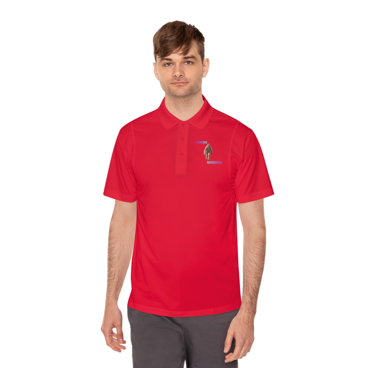 Comfortable fit red collared shirt ideal for any occasion