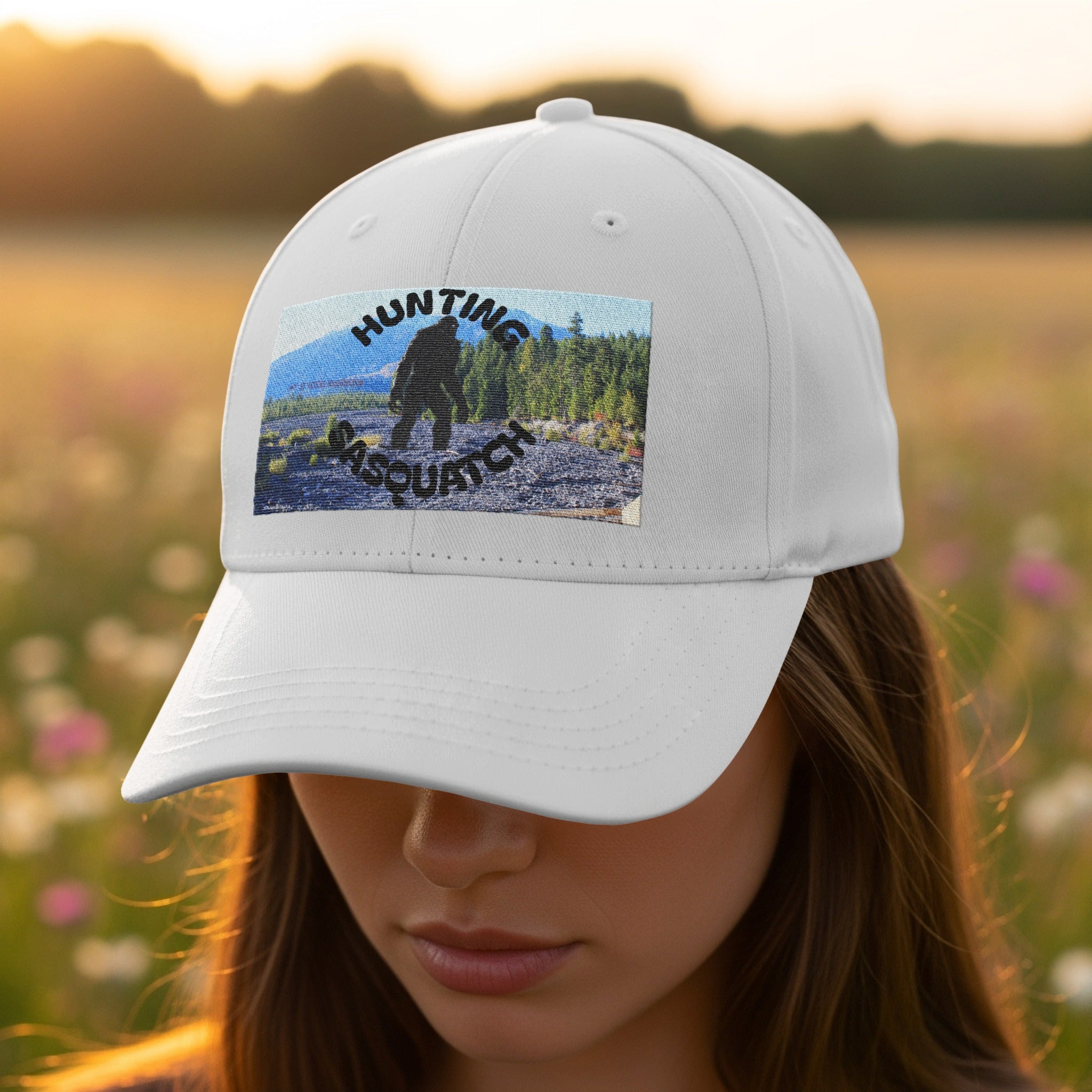 Hunting Sasquatch Graphic Embroidered Cap product