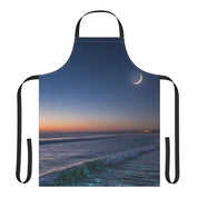 Ocean Sunset with Crescent Moon Apron
