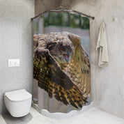 Majestic Angry Owl Design Bathroom Shower Curtain
