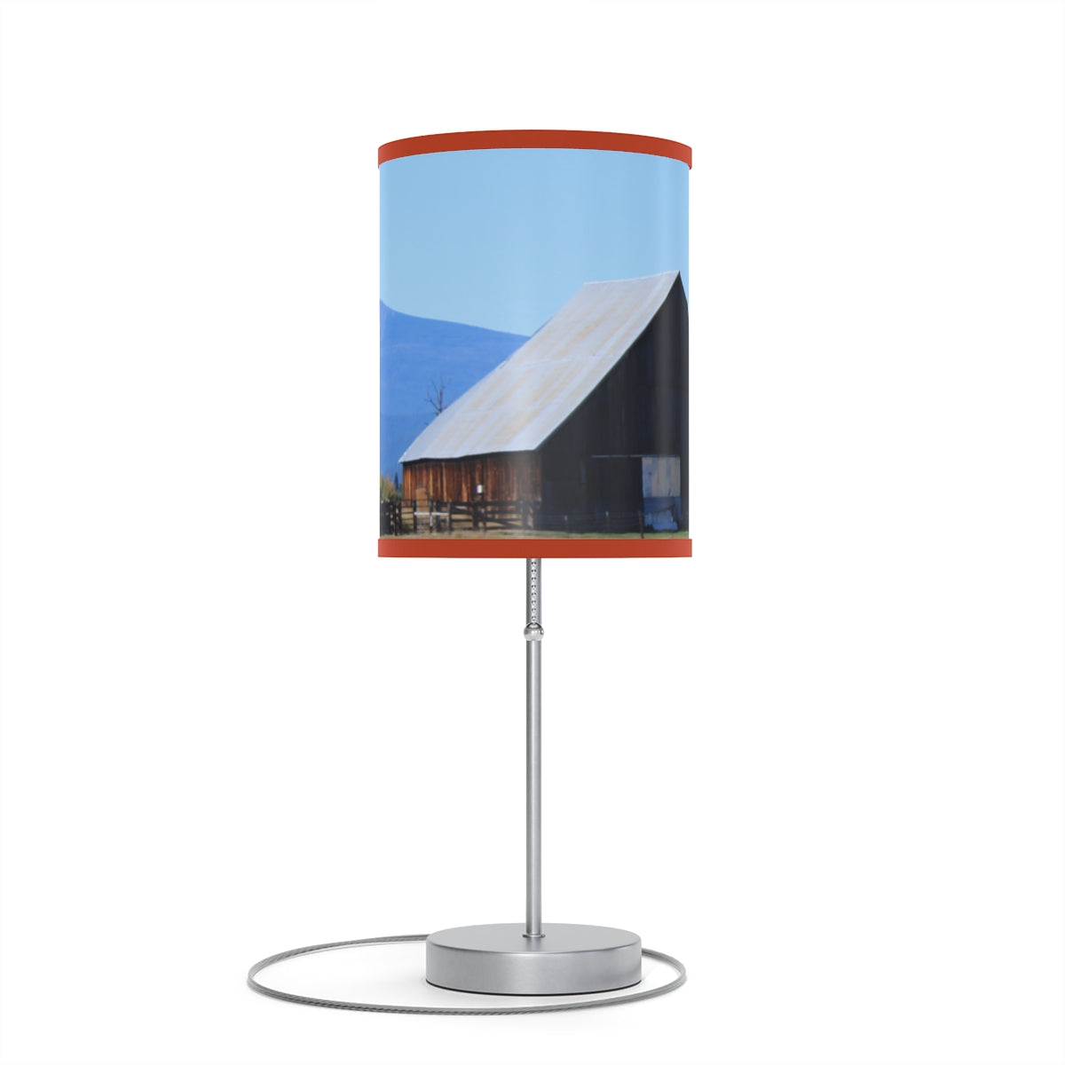 Rustic Barn Scene Blue Sky Decorative Lamp Product