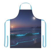 Beautiful Moonlit Ocean View Apron for Cooking and Baking