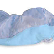 Blue Tie-Dye Pattern With Light Blue Edges Fabric