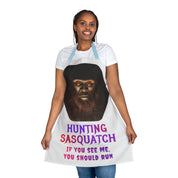 Hunting Sasquatch If You See Me You Should Run Apron