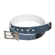 Stylish White and Blue Designed Belt Fashion Accessory