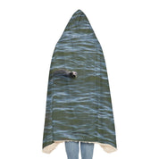 Cozy Hooded Blanket with Cute Sea Otter Design