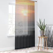 Stunning Sunset Beachfront Window Curtain Drapes