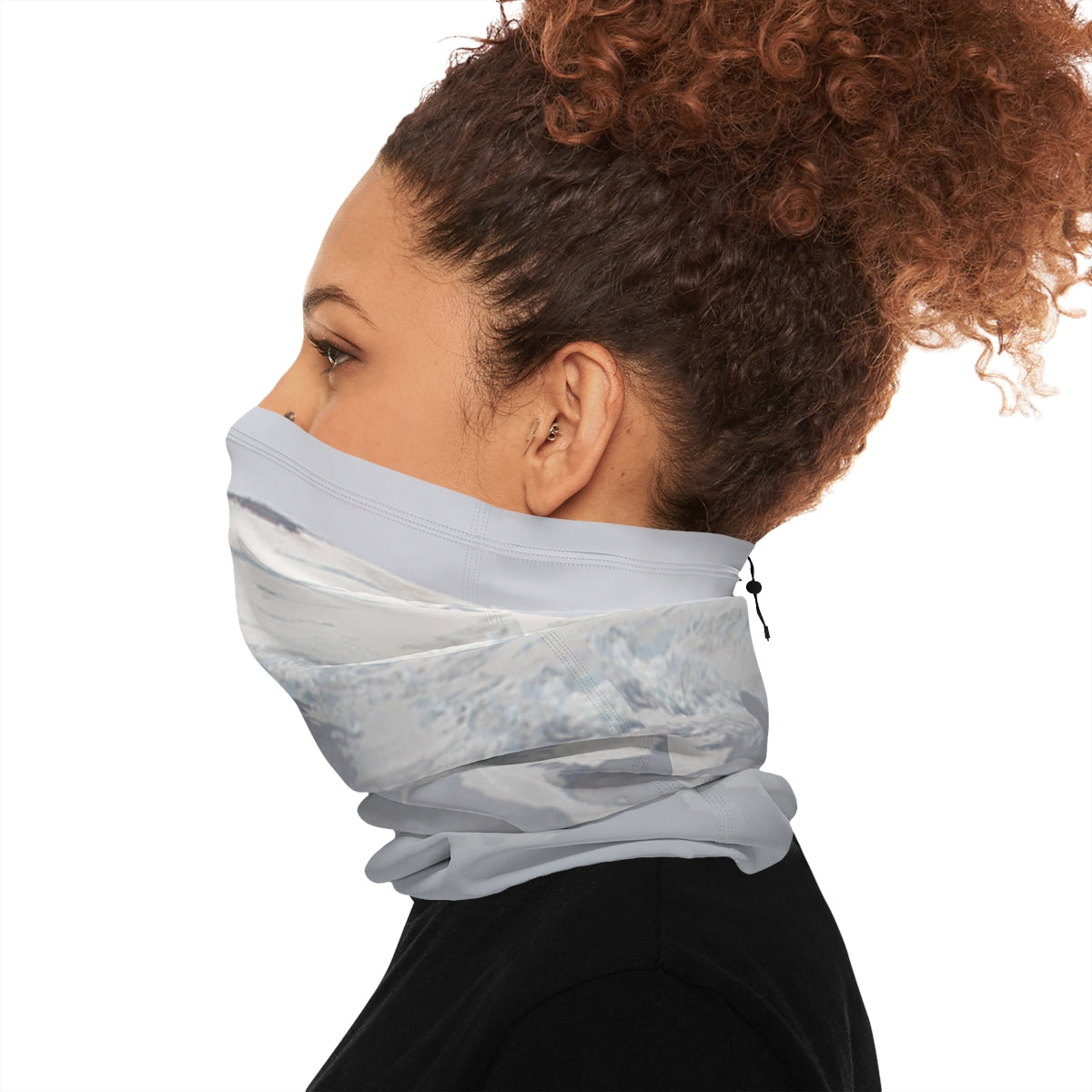 Stylish Ocean Print Versatile Neck Gaiter Functional Accessory