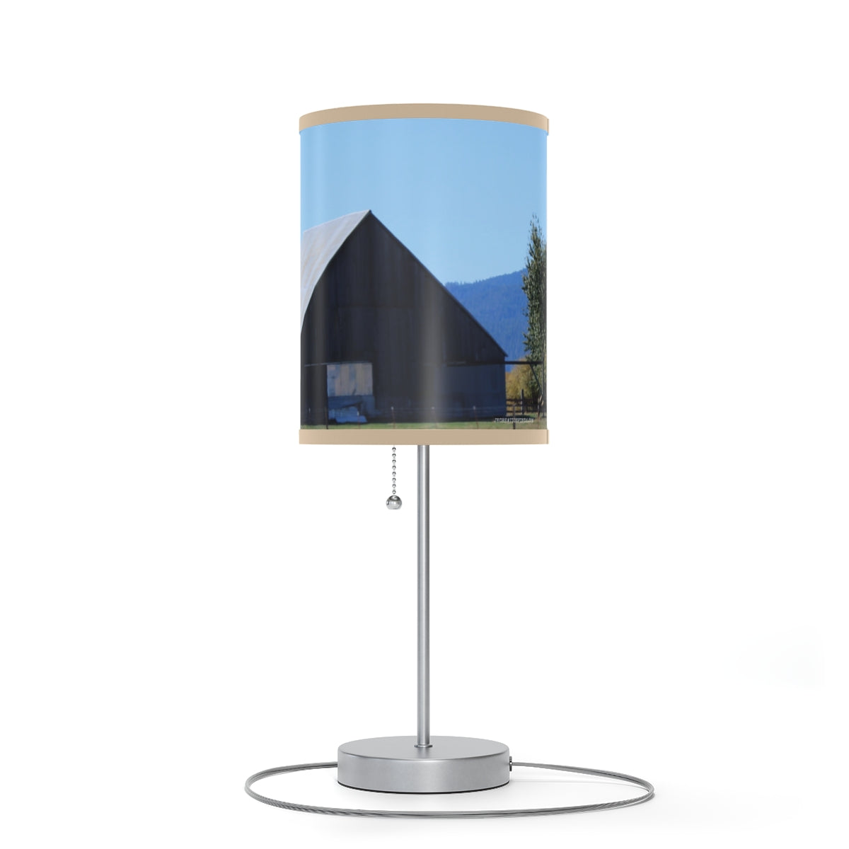 Scenic Barn Design Table Lamp for Rustic Home Decor