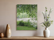 Serene Lakeside Springtime Nature Wall Art product