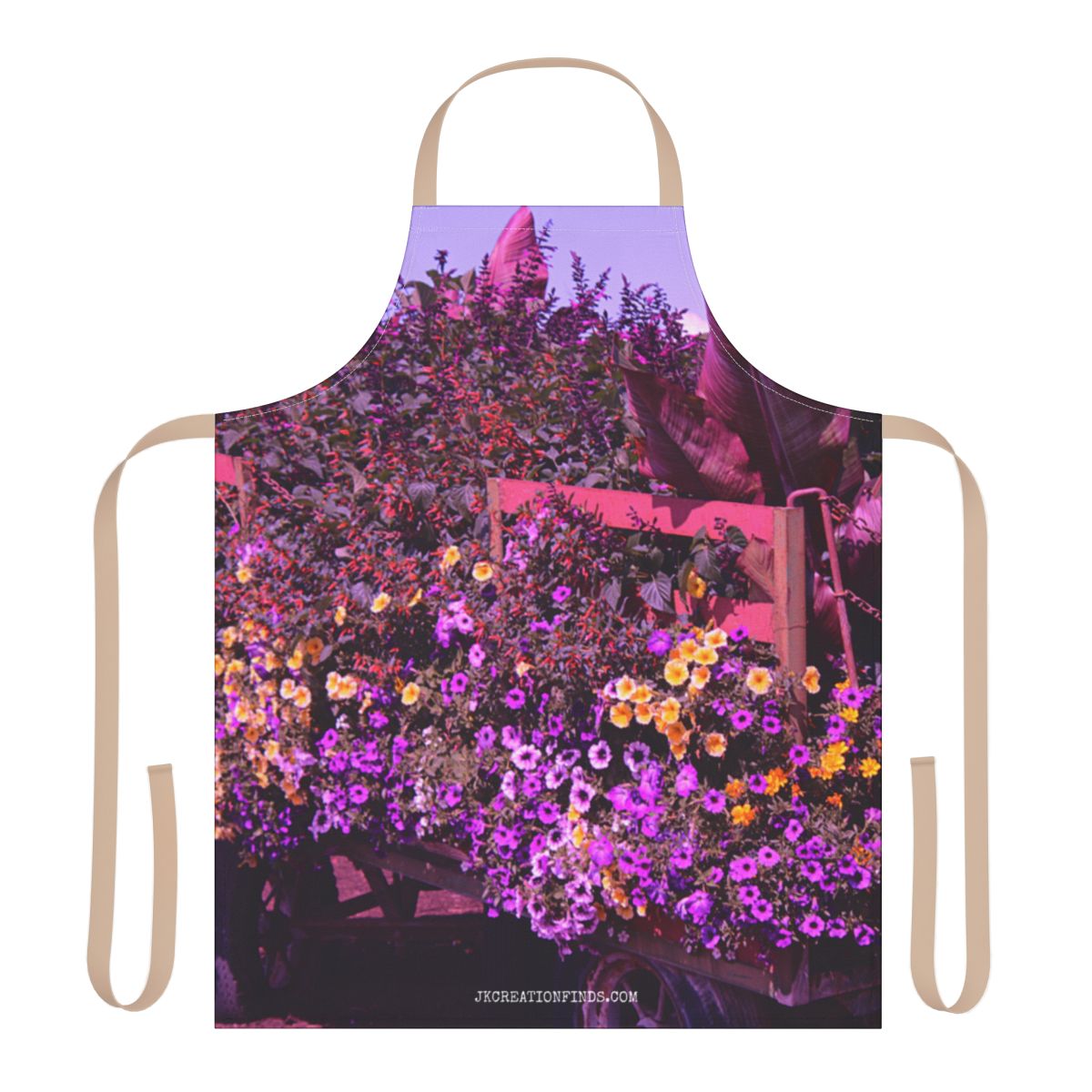 Colorful Floral Garden Design on Apron Product