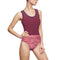 Sunset Ocean Print sleeveless one-piece swimsuit