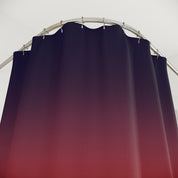Burgundy and Black Gradient Shower Curtain