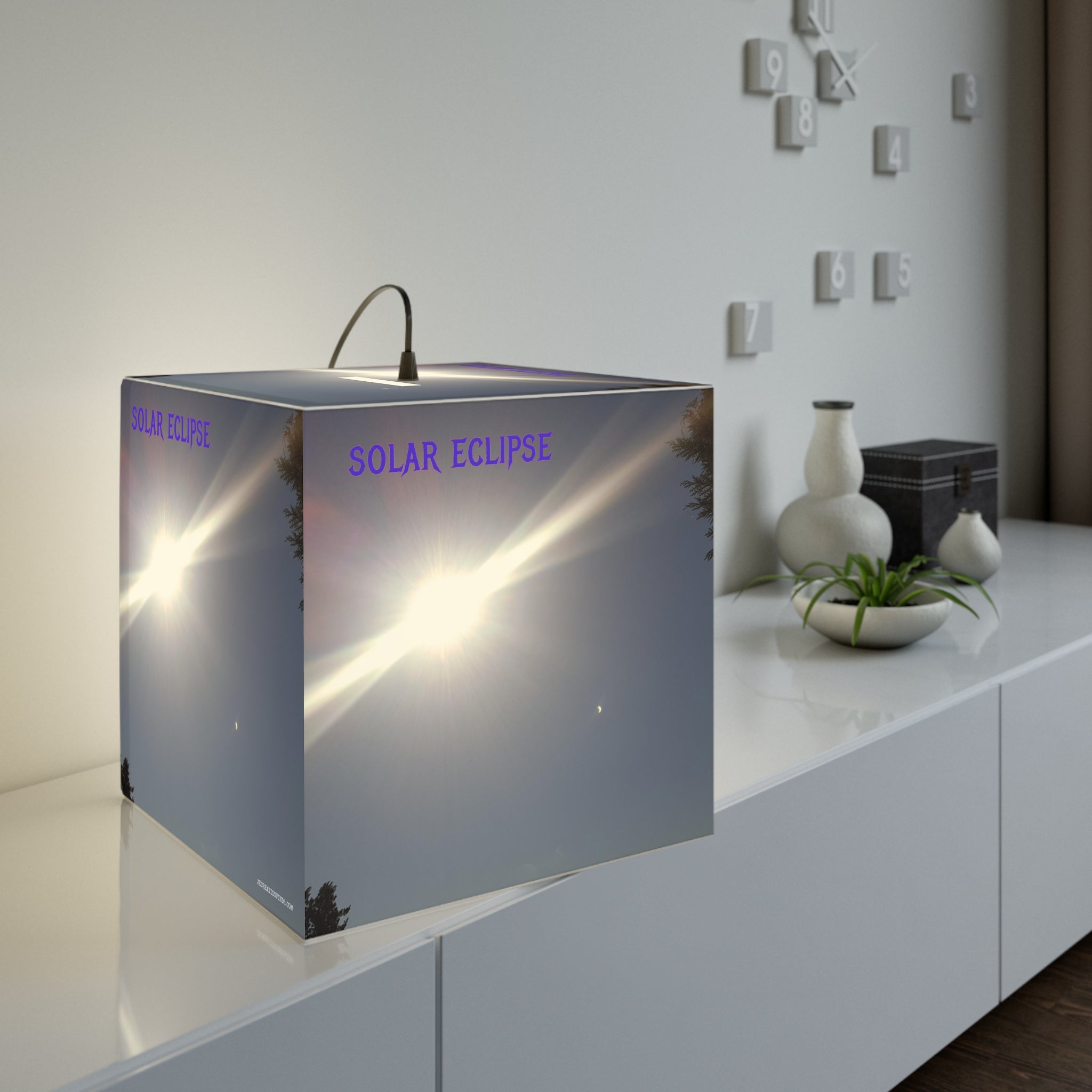 Solar Eclipse Scene Bright Sky Crescent Moon Night Lamp product type
