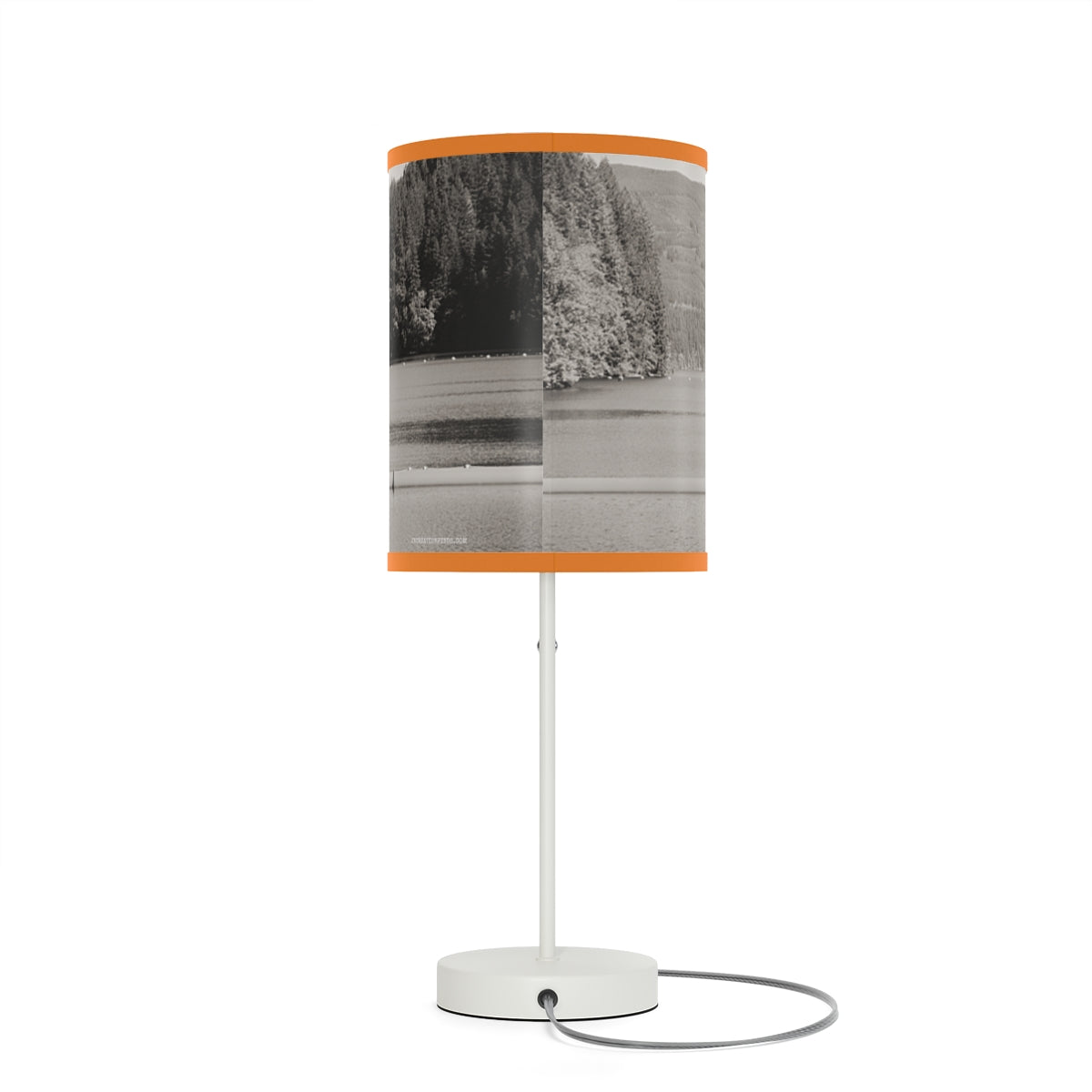 Scenic Forest Print Table Lamp for Modern Spaces