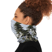 Full Coverage Neck Gaiter With Evergreen Tree Print