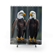 Majestic Bald Eagles Perching Shower Curtain Product
