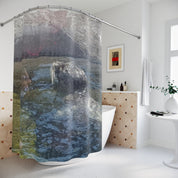Sea Lion Swimming in Water Bathroom Shower Curtain