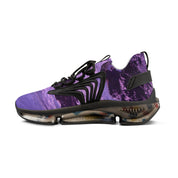 Stunning Purple Wave Pattern Stylish Sneakers