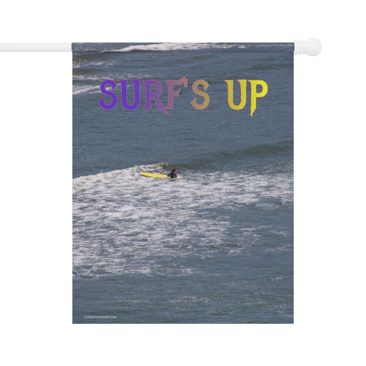 Surf's Up Ocean Waves Surfboard Wall Decor