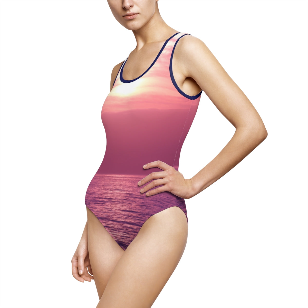 Sunset Beach Scene Women's One-Piece Swimsuit