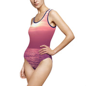 Sunset Beach Scene Women's One-Piece Swimsuit