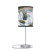 Serene Waterfall Scene Decorative Table Lamp