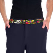 Colorful Floral Print Belt with Vibrant Design