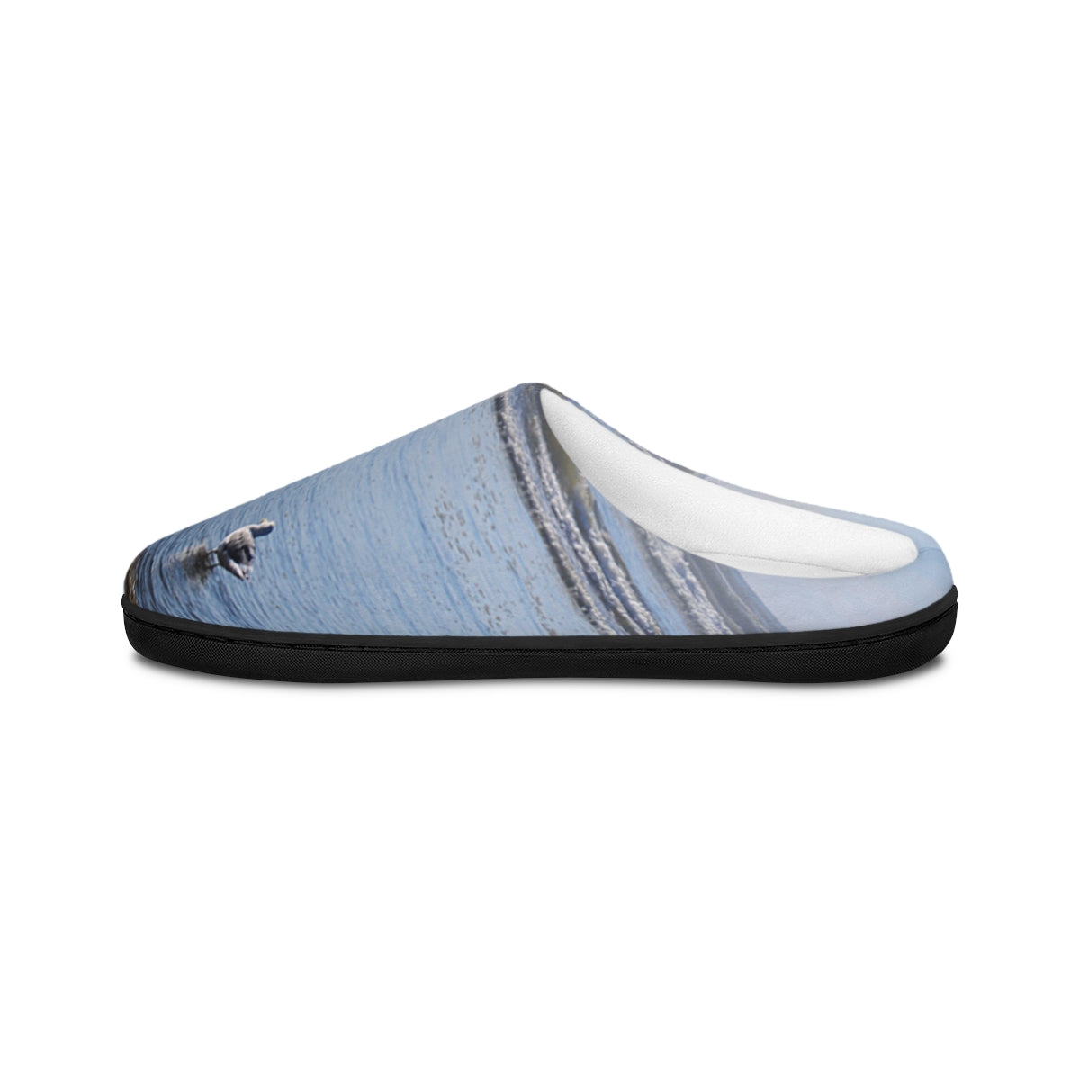 Surfer Riding the Waves Print Slip-On Shoes