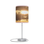 Illuminated Lamp with Serene Sunset Design