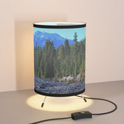 Scenic Mountain Forest Print Table Lamp Product