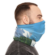 Stylish Blue Multi-functional Neck Gaiter for Versatile Use