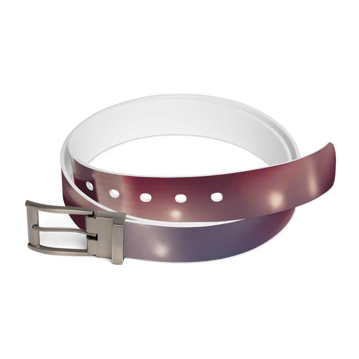 Stylish Purple Gradient Pattern Adjustable Belt