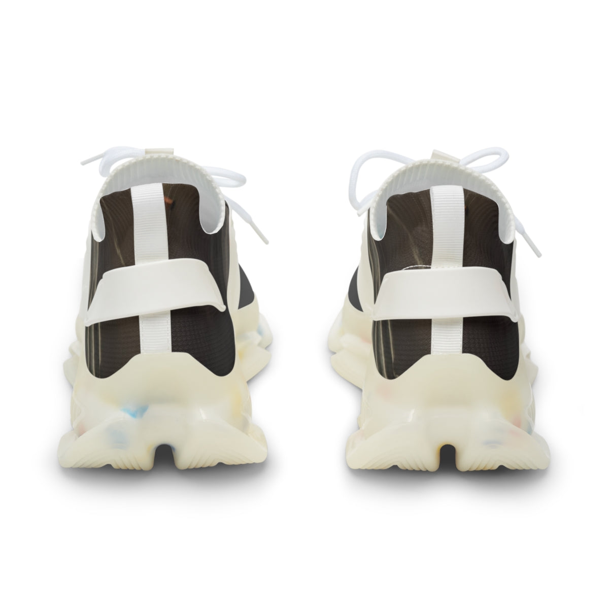 Stylish Lace-Up White and Black Sneakers Product