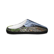 Scenic Waterfall and Rocks Printed Slip-On Sneaker