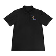 Sasquatch Embroidered Design Black Polo Shirt