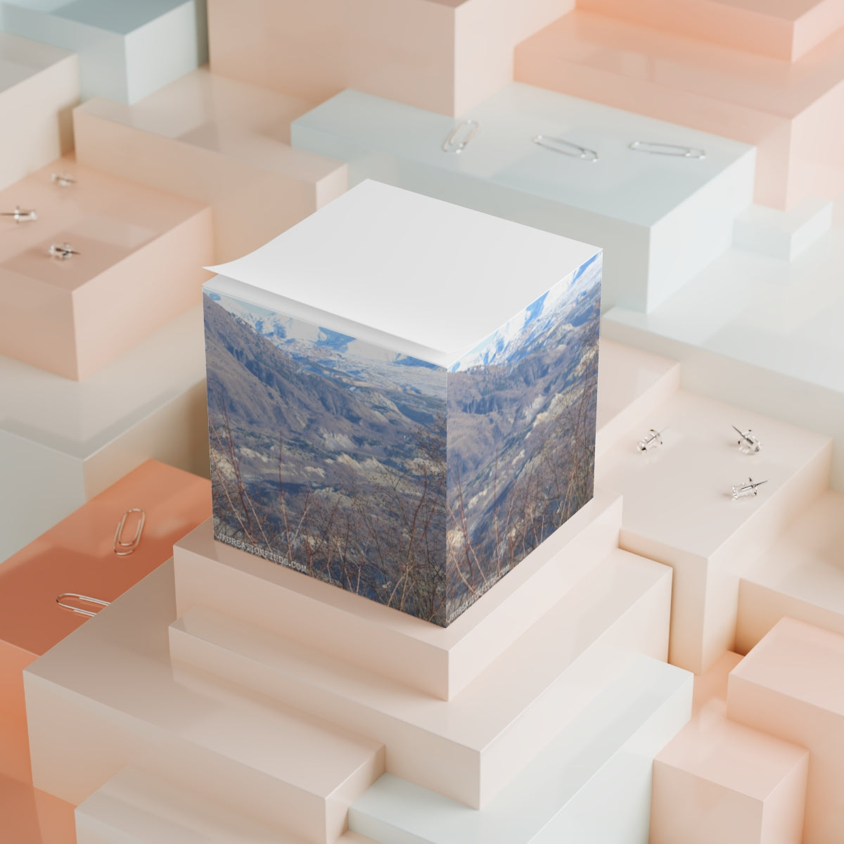 Stunning Mountain Landscape Custom Cube Decorative Item