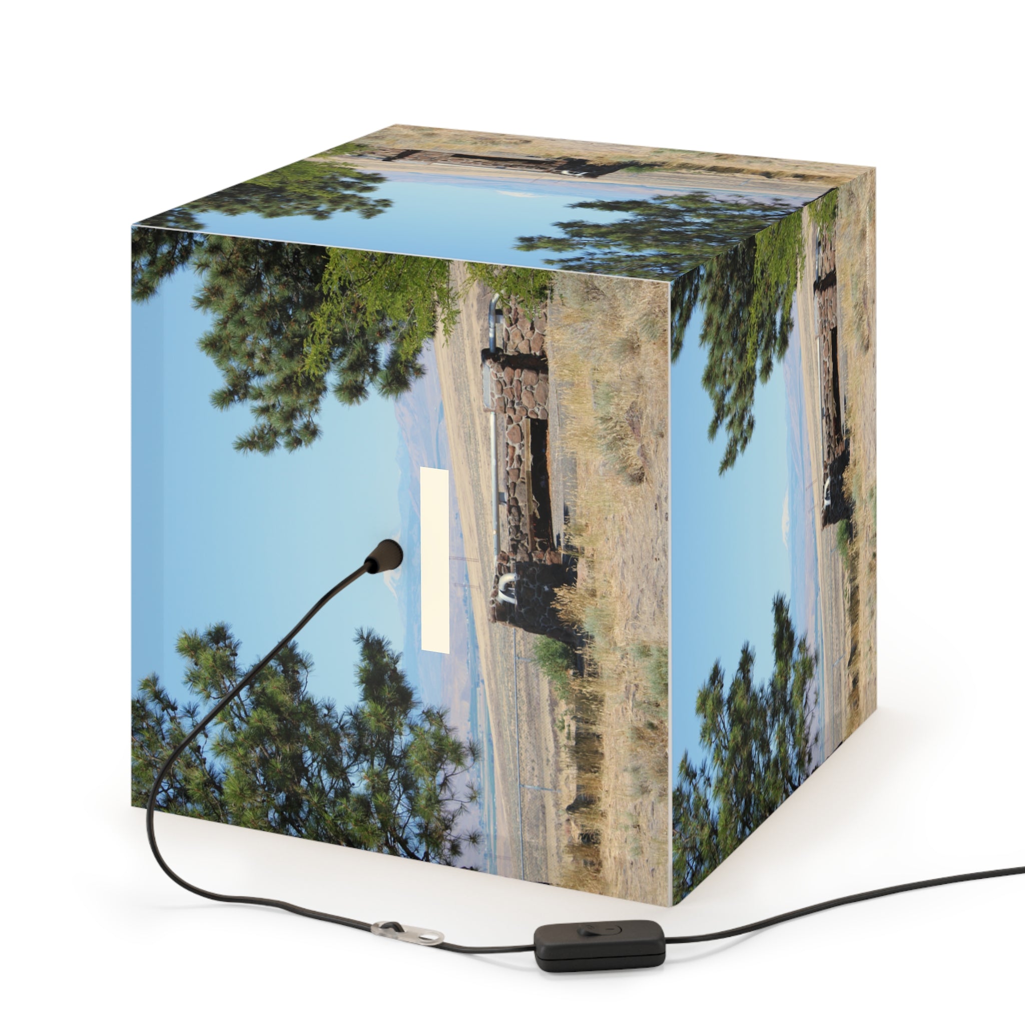 Scenic Landscape Print Cube Illuminated Light product type
