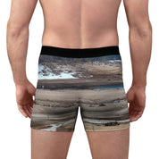 Men's boxer briefs with a photo-realistic landscape print.