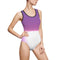 Purple and White Gradient Swimsuit Perfect for Summer
