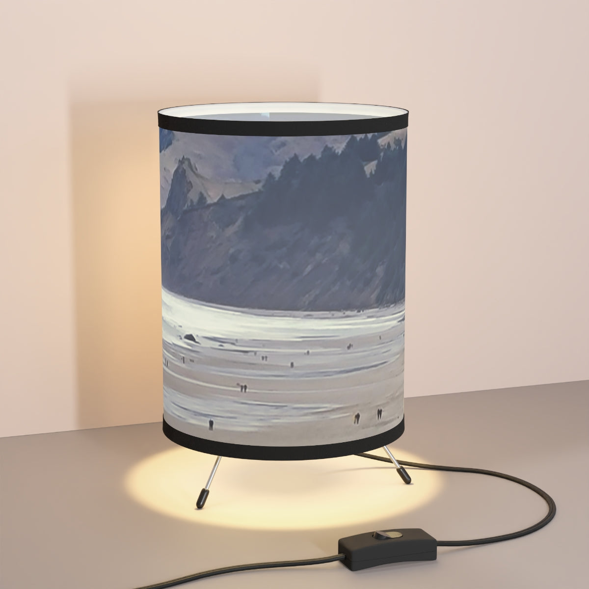 Coastal Scenic Lampshade Art Unique Home Decor Product