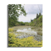Serene Nature Scene Lake and Trees Wall Art product