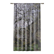 Enchanting Forest Landscape Print Decorative Curtain