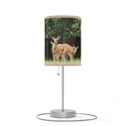 Scenic Wildlife Deer in Forest Table Lamp