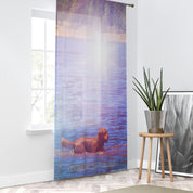 Throw the Ball Design Sheer Curtain for Home Decor