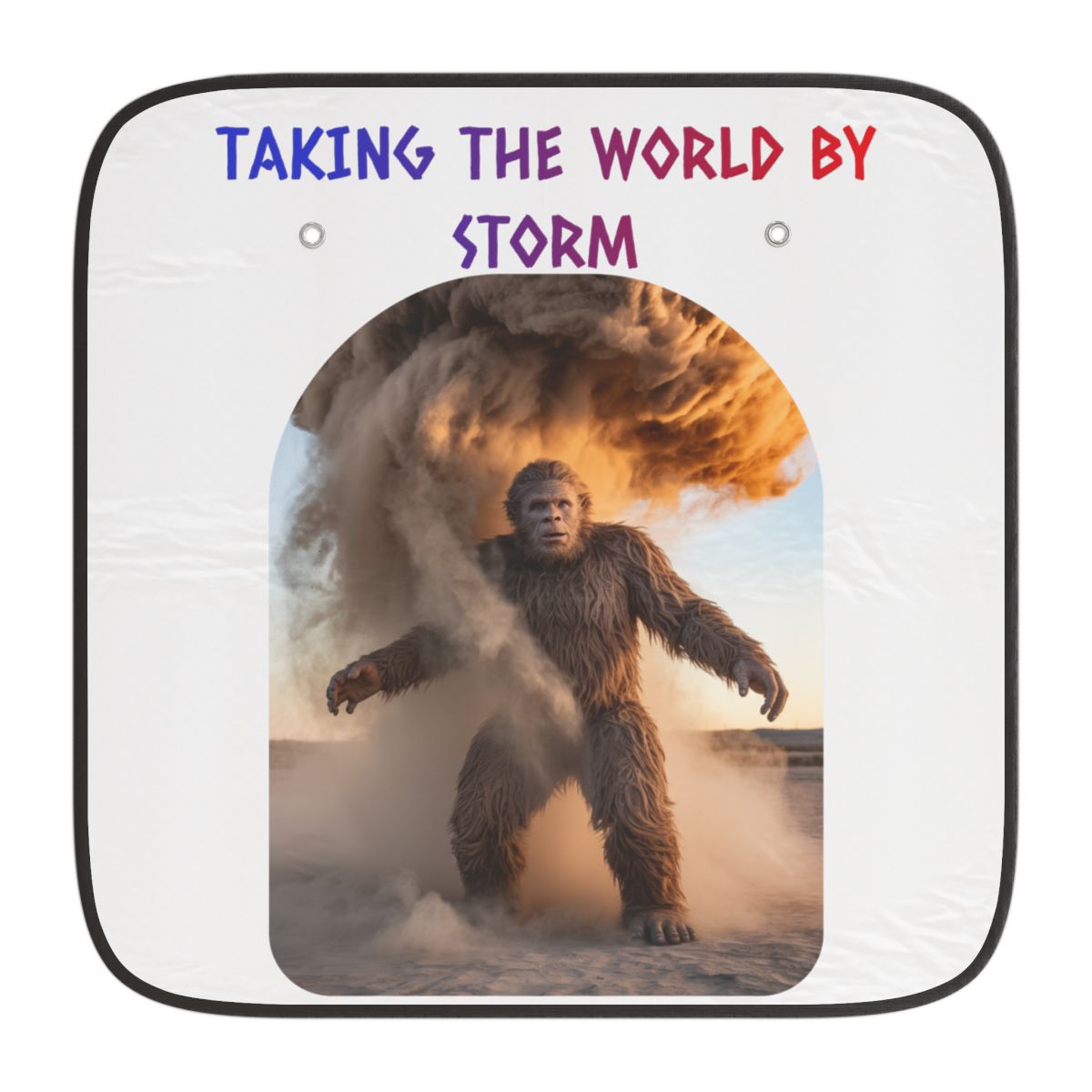 Taking the World by Storm Windshield Sunshade