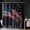 American Flag With Stars Shower Curtain Decor