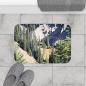 Scenic Mountain Landscape Bathroom Mat